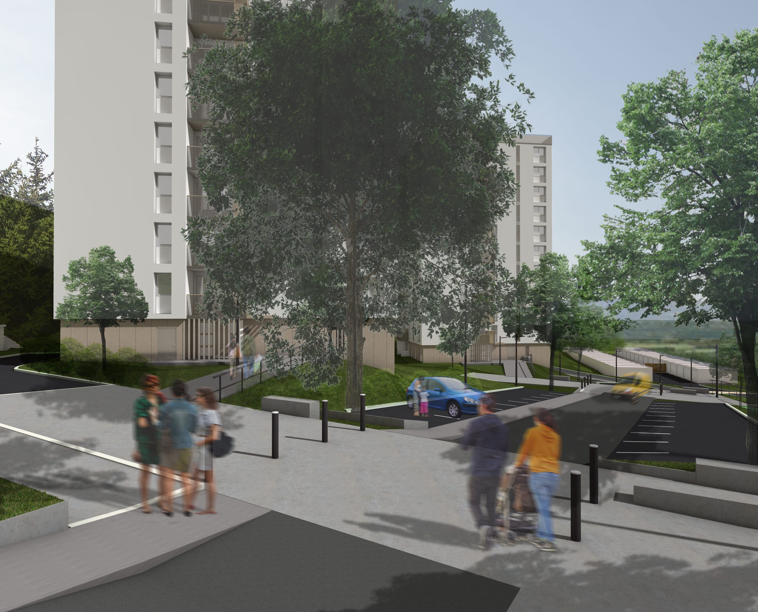 Saint-Etienne – Les Trois Tours : Réhabilitation & Résidentialisation