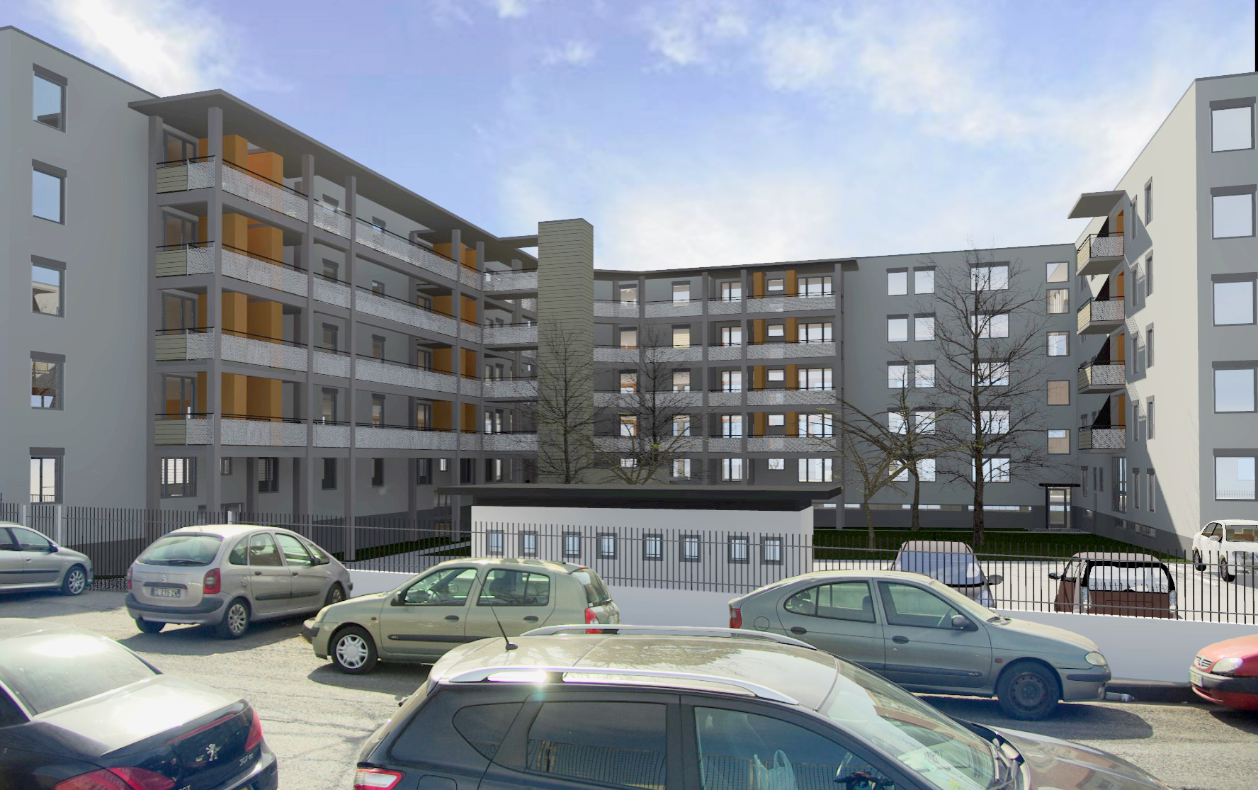 Saint-Etienne Montreynaud – Réhabilitation en cours de la Résidence Gounod